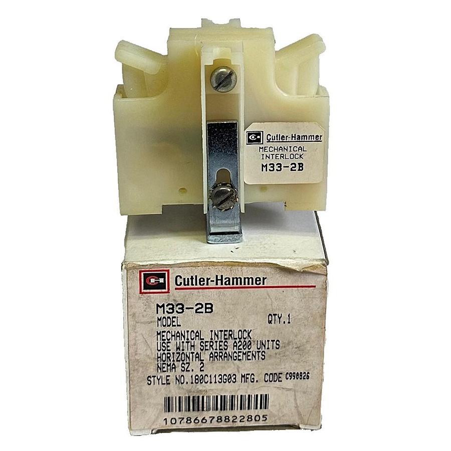 Used NEW CUTLER-HAMMER M33-2B / M332B MECHANICAL INTERLOCK A200 180C113G03
