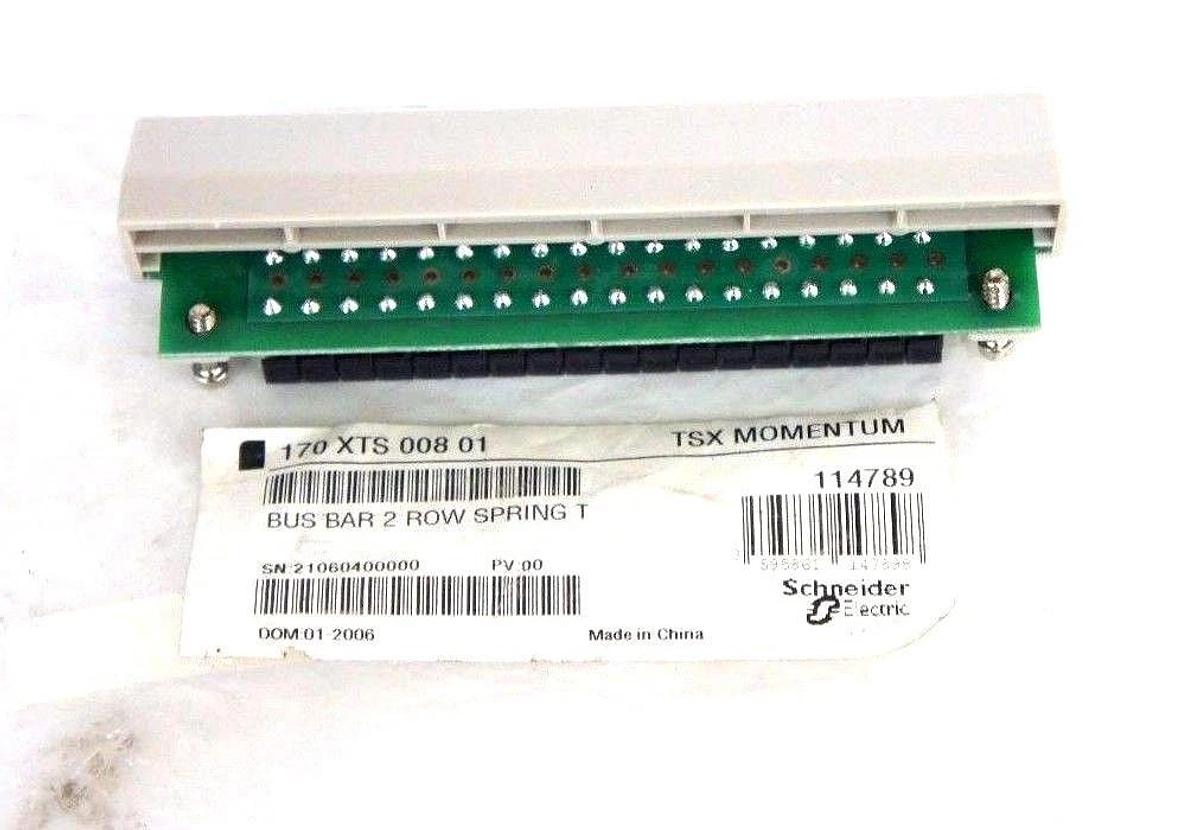 Used NEW SCHNEIDER ELECTRIC 170XTS00801 BUS BAR 2 ROW SPRING TERMINAL