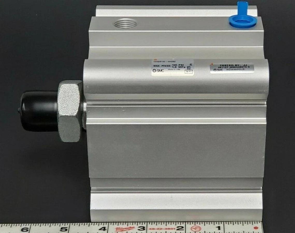 NEW SMC CDQ2B100-50DMZ COMPACT CYLINDER CDQ2B10050DMZ, 145PSI 1.0MPa