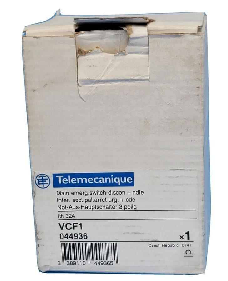 Used NEW TELEMECANIQUE VCF1 MAIN EMERGENCY SWITCH DISCONNECT + HANDLE