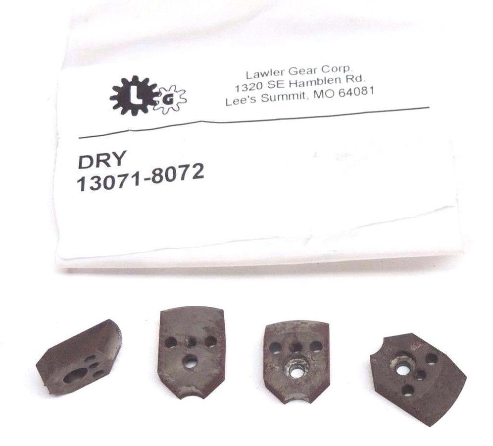 Used LOT OF 4 NEW LAWLER GEAR CORP. 13071-8072 DRY 130718072