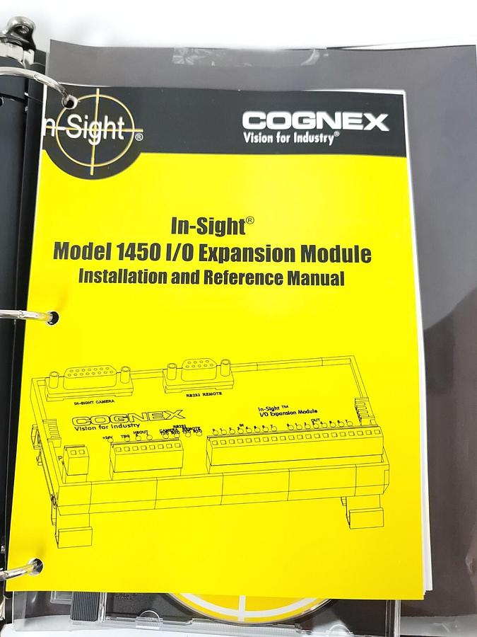 Used COGNEX 206-6229-240, 206-6364-252 IN-SIGHT SOFTWARE W/ MANUAL AND CASE