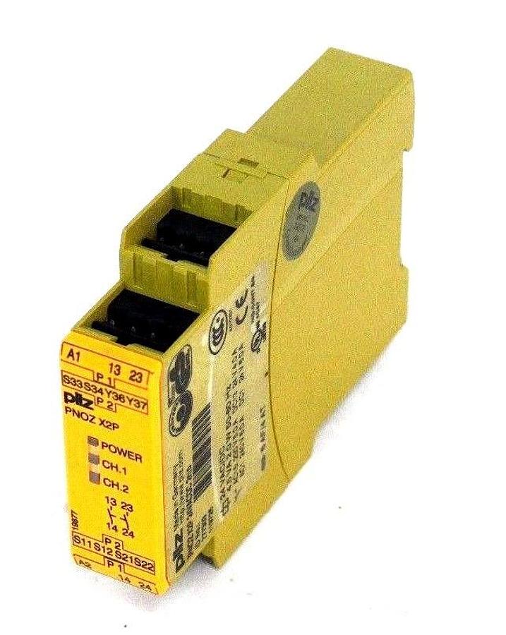 Used PILZ PNOZ X2P 24VACDC 2n/o SAFETY RELAY PNOZ X2P, ID NO. : 777303