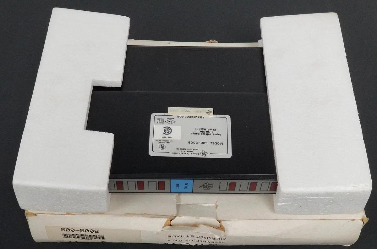 Used NIB TEXAS INSTRUMENTS 500-5008 INPUT MODULE ASSY: 2460550-0001 9-30VDC 15mA