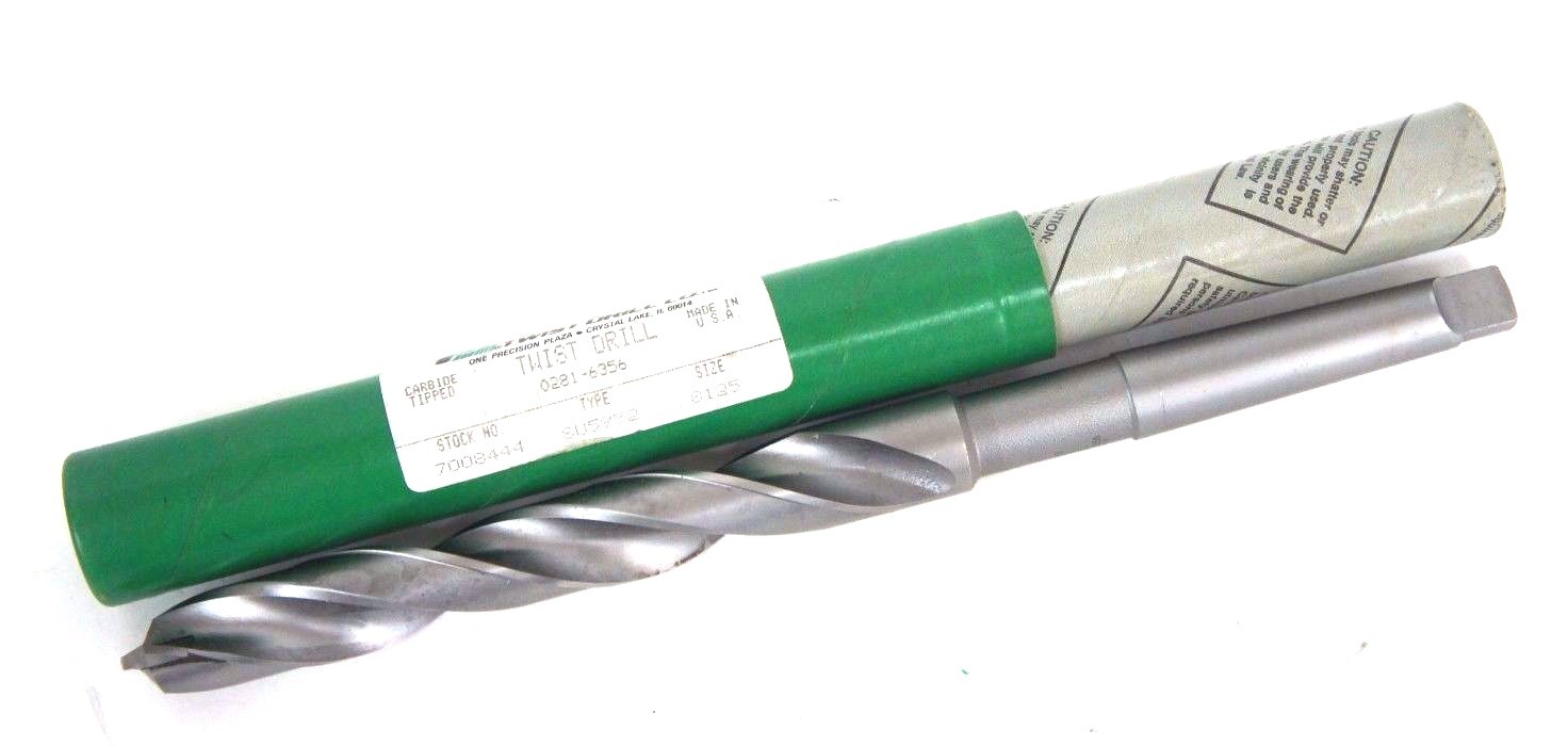 NEW PRECISION TWIST DRILL 7008444 SU5952 .8125" CARBIDE TIPPED TWIST DRILL