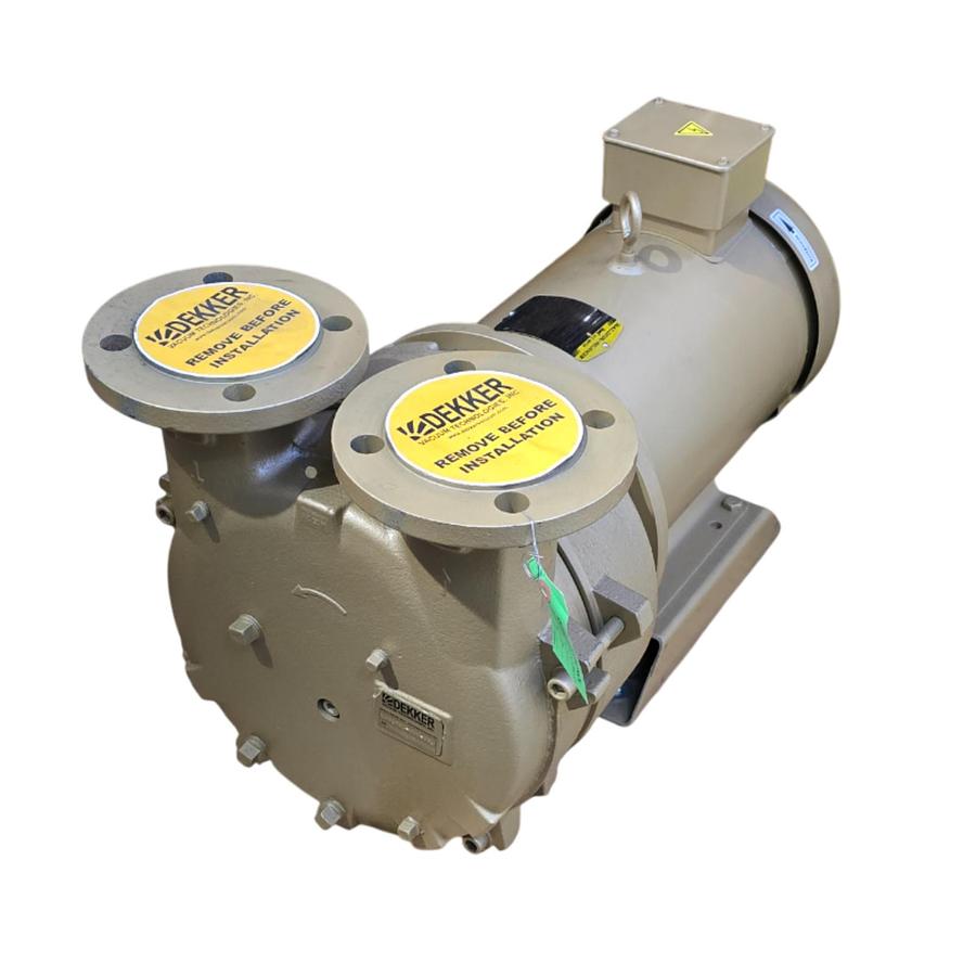 DEKKER DV0150D-MA3-SGL LIQUID RING VACUUM PUMP 10HP, 150cfm, 230/460V, 1" IN/OUT