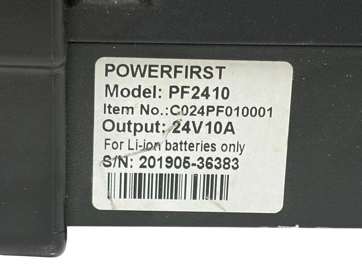 Used PowerFirst PF2410 PF2410OB 24V 10A Lithium-Ion Battery Charger Anderson SBS 75X