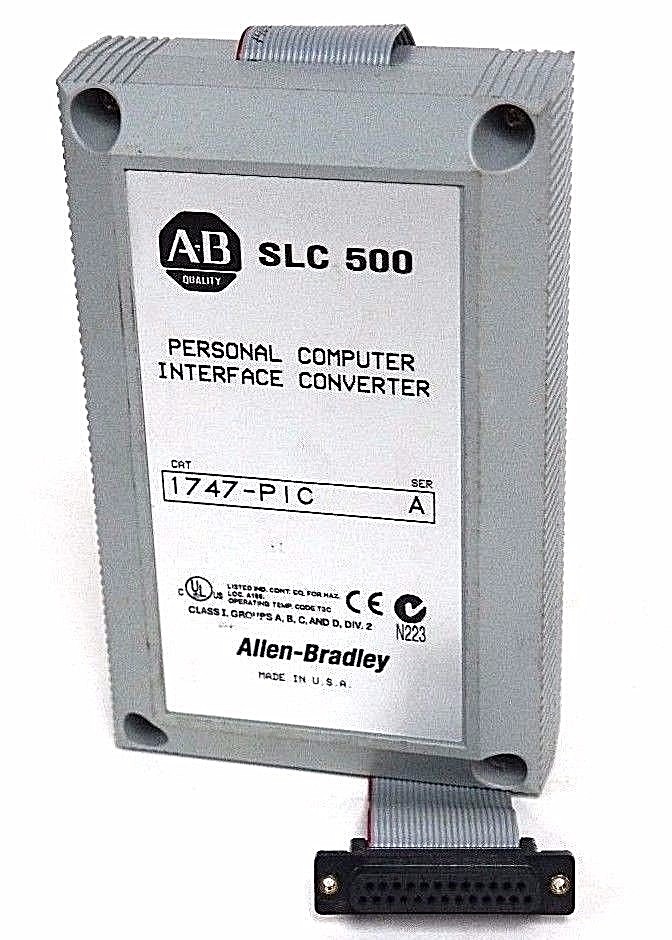Used ALLEN BRADLEY 1747-PIC SER A PERSONAL COMPUTER INTERFACE CONVERTER