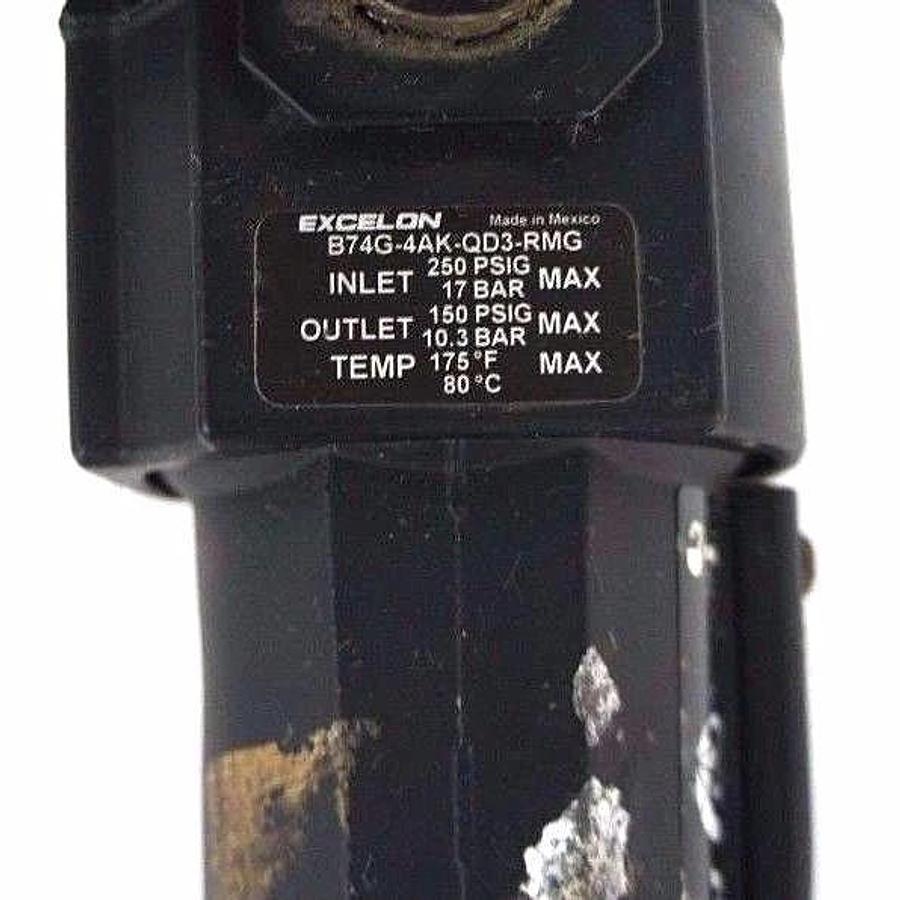 Used NORGREN EXCELON B74G-4AK-QD3-RMG REGULATOR, B74G4AKQD3RMG