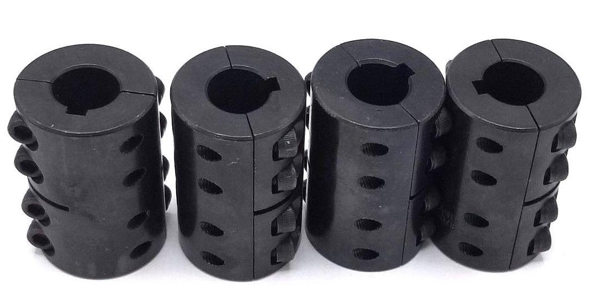Used LOT OF 4 RULAND CLX-10-10-F 5/8X5/8 RIGID COUPLINGS BLACK OXIDE STEEL CLX1010F