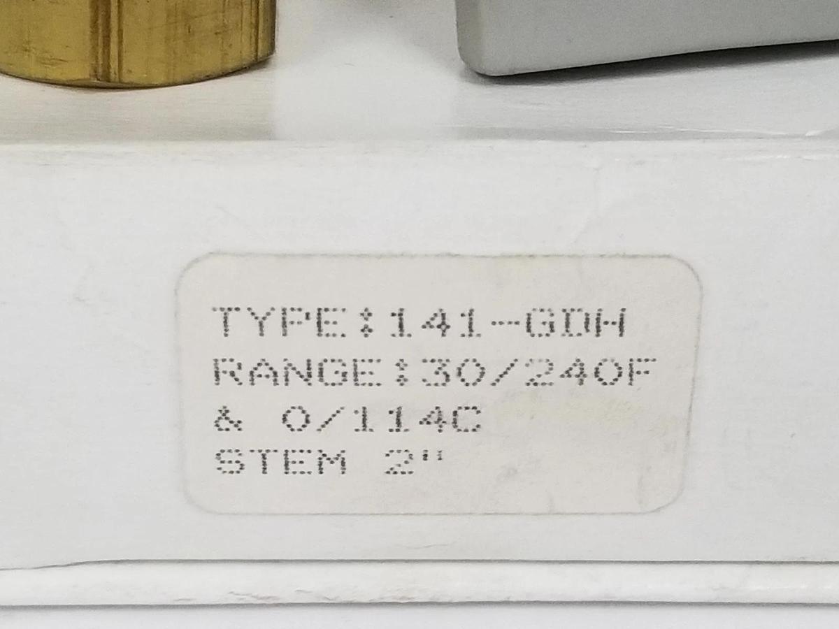 Used WEKSLER TYPE: 141-GDH THERMOSTAT RANGE: 30/240F & 0/114C, STEM 2"