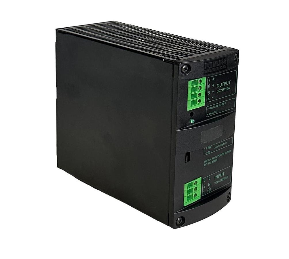 Used MURR ELEKTRONIK MCS10-230/24 / 85085 SWITCH MODE POWER SUPPLY 1-PHASE 200-240V
