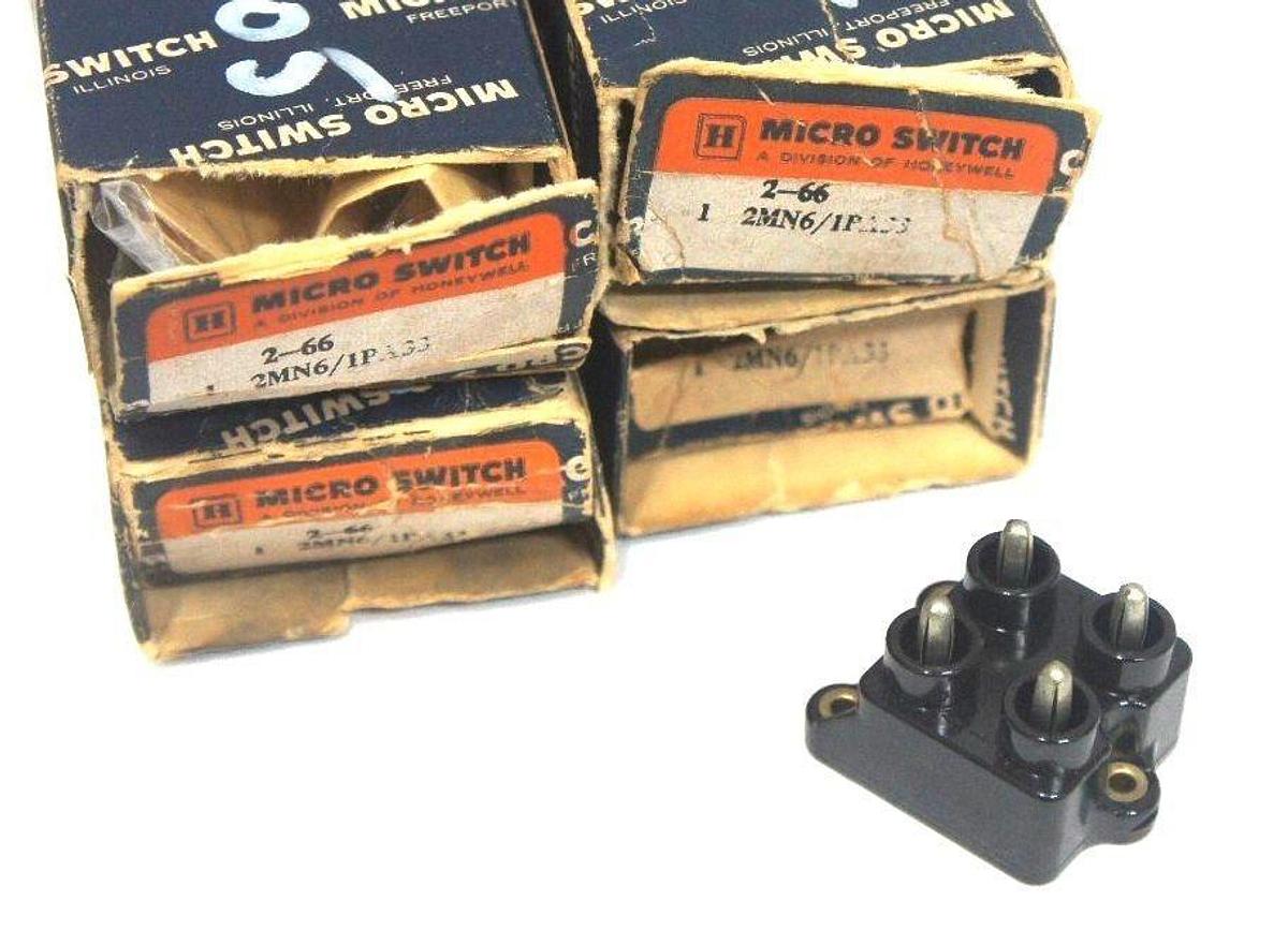 Used LOT OF 3 NIB HONEYWELL 2MN6/IPA33 CONTACT BLOCKS, 2-66, 2MN6