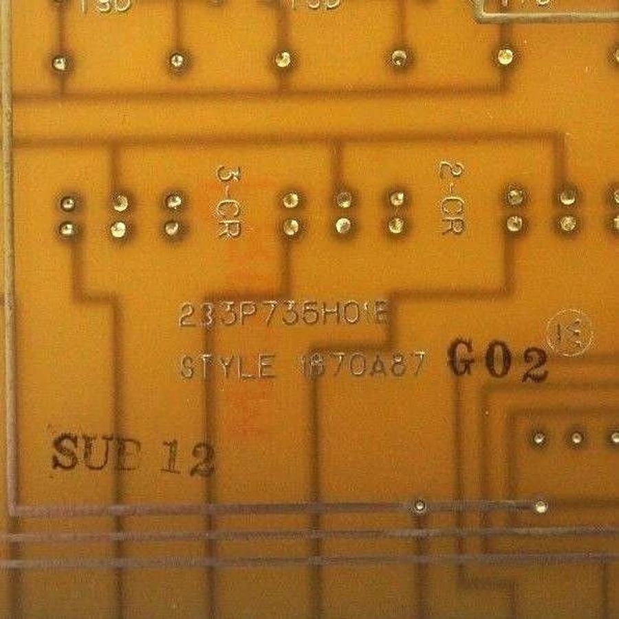 Used WESTINGHOUSE 233P735H01E STYLE: 1870A87 G02 FLT IND/SIG DET MODULE