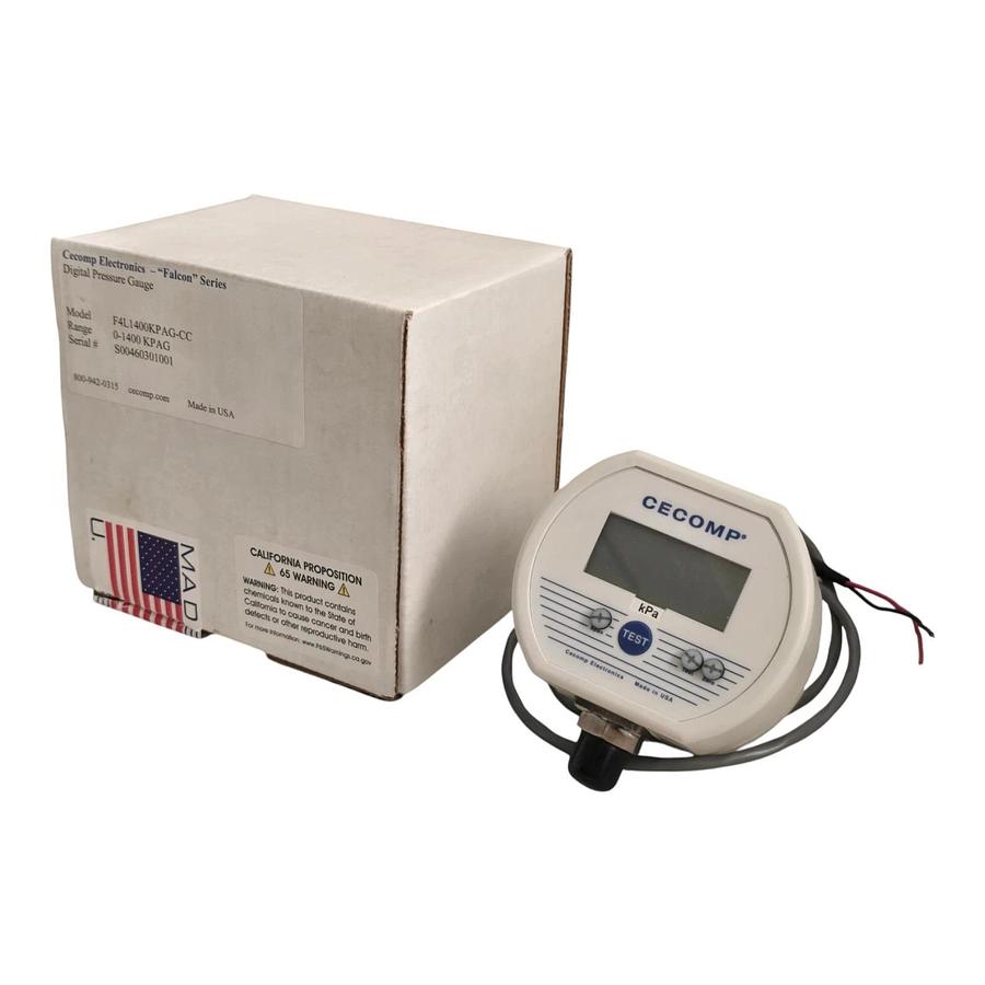 Cecomp F4L1400KPAG-CC Falcon Digital Pressure Gauge 0-1400 KPAG NSMP