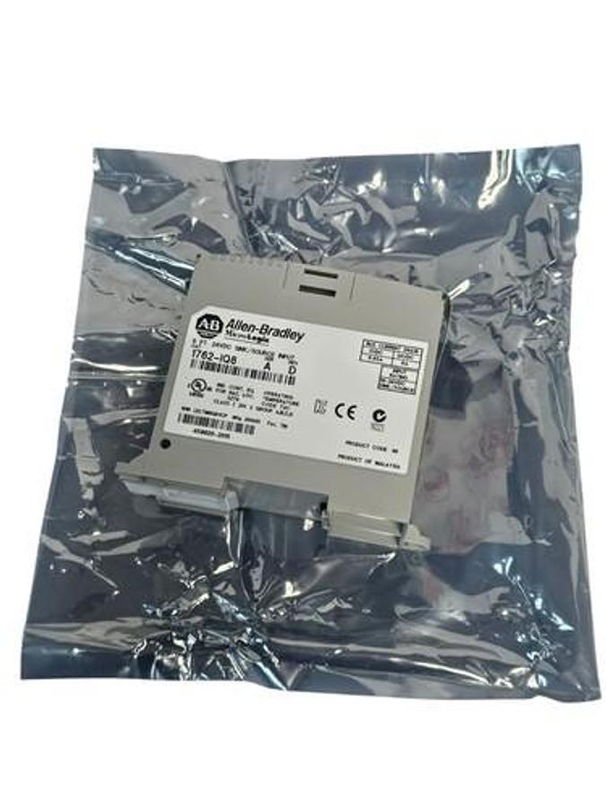 Used NIB ALLEN BRADLEY 1762-IQ8 8 PT. 24VDC SINK/SOURCE INPUT MODULE SER. A REV. D