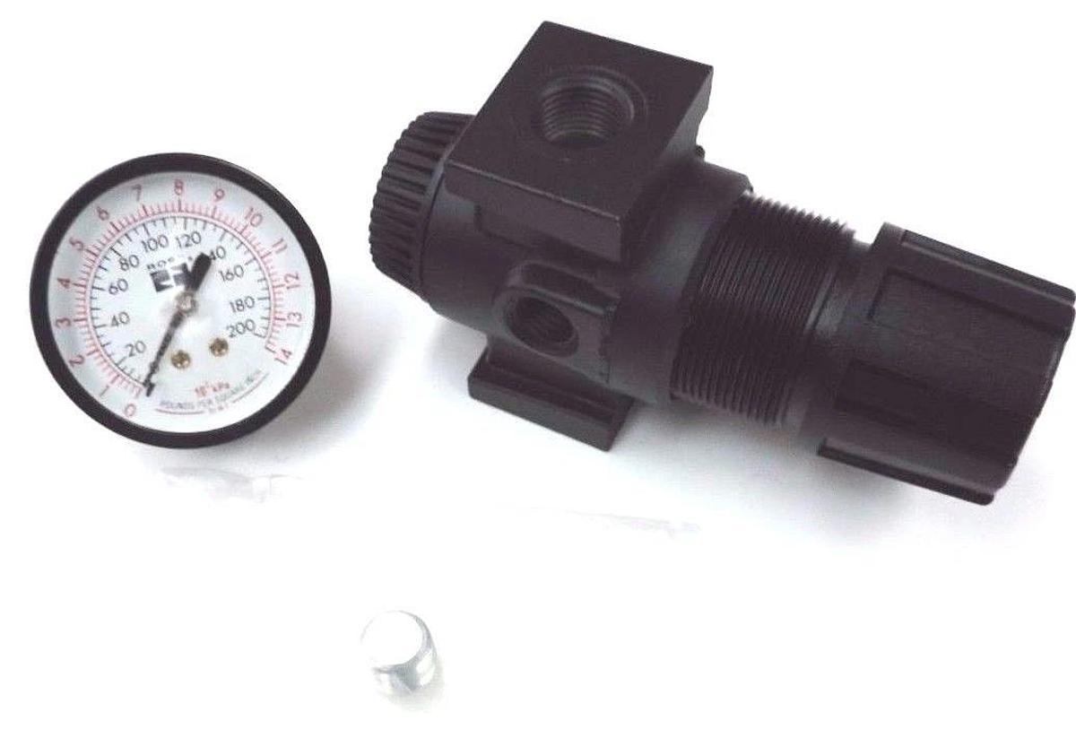 Used NIB ROSS 5213B3015 REG. 3/8 PIST TYPE 0-150PSI W/ 5400A2011 1/4 PRESSURE GAUGE