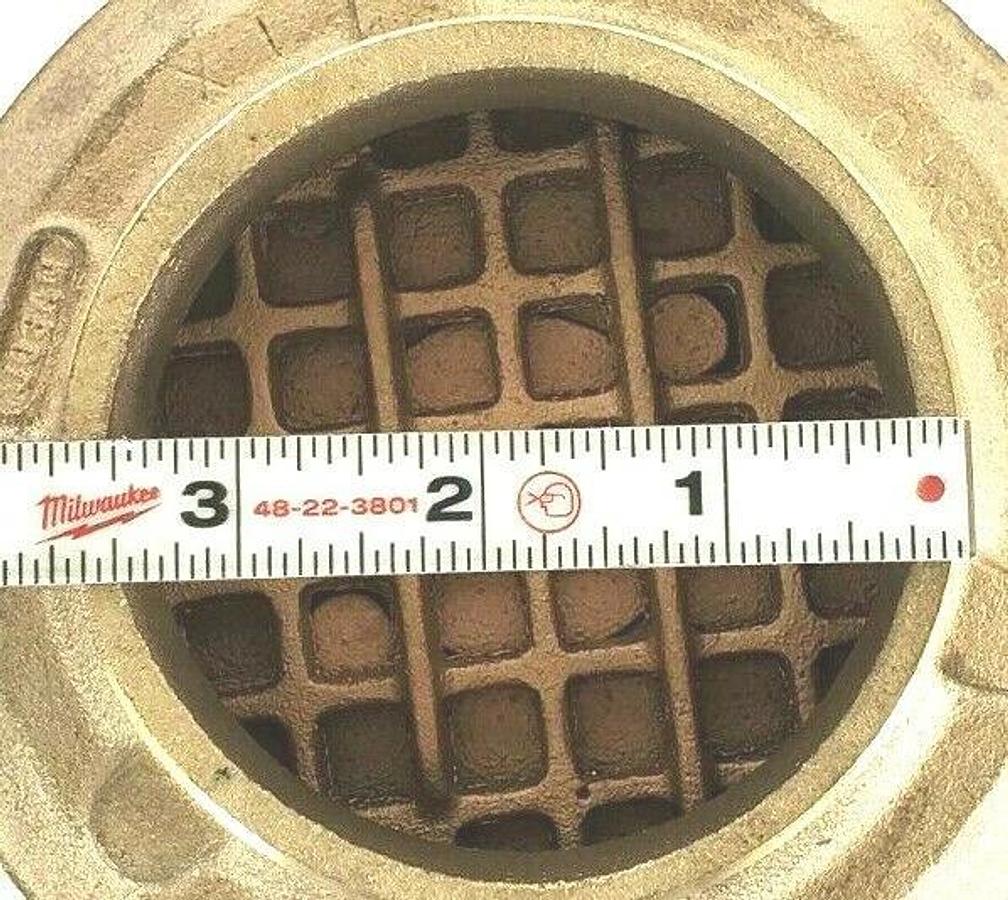 NEW JOSAM 6F-2 STR NIKALOY STRAINER SATIN FINISH BRASS COVER 6-3/8" DIA. 36F 6F2