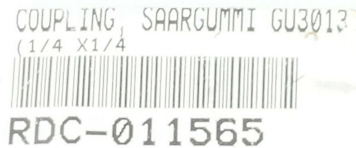 NEW SAARGUMMI GU3013 SPIDER COUPLING 1/4X1/4