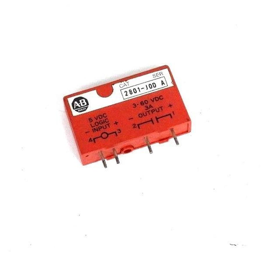 Used ALLEN BRADLEY 2801-JOD OUTPUT MODULE 3-60VDC 5V LOGIC 1POINT, SER. A