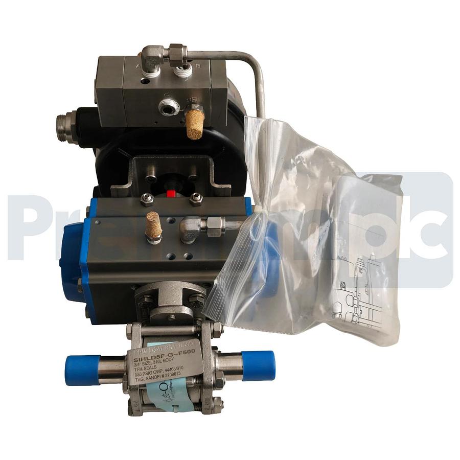 PBM PAVBL453S-0063 Actuator 3/4" SS Valve w/ StoneL Onyx ON922 DeviceNet Monitor