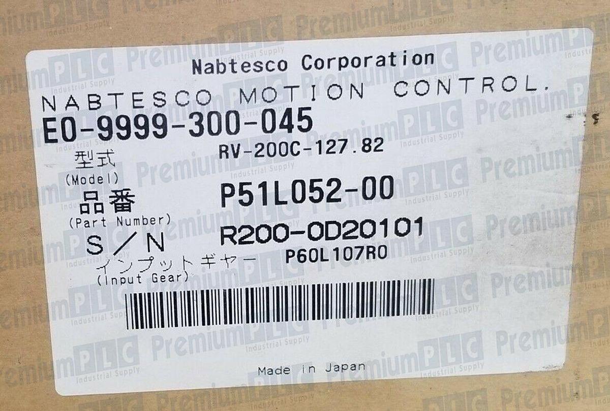 Used FANUC NABTESCO EO-9999-300-045 VIGODRIVE REDUCER RV-200C-127.82 P51L052-00 NIB