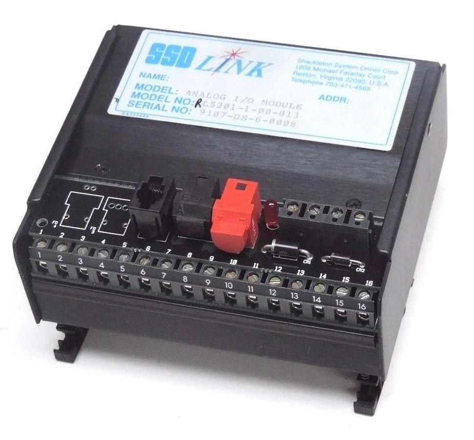 Used SSD LINK RL5201-1-00-013 ANALOG I/O MODULE L5201-1-00-013