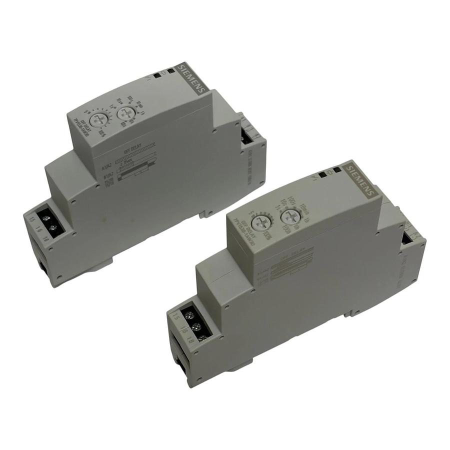 Lot of 2 Siemens 7PV1538-1AW30 SIRIUS Time Relay Off-Delay 12-240VAC/DC New
