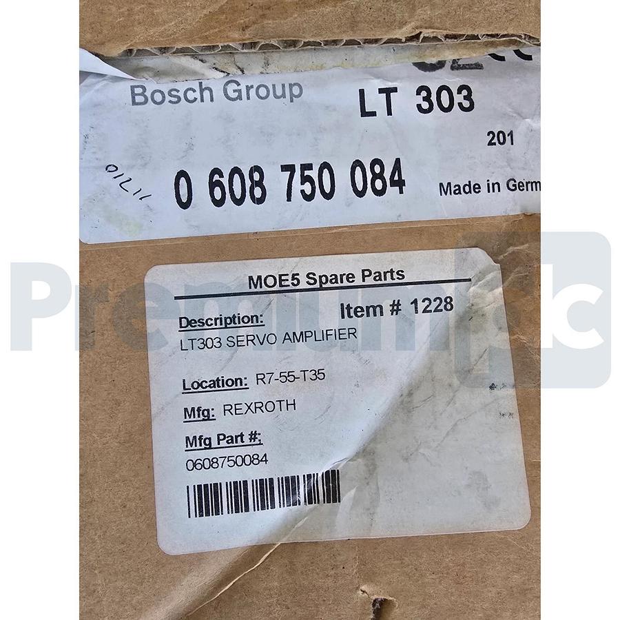 Bosch Rexroth LT303 | LT-303 Servo Amplifier 0 608 750 084 | 0608750084 NSMP