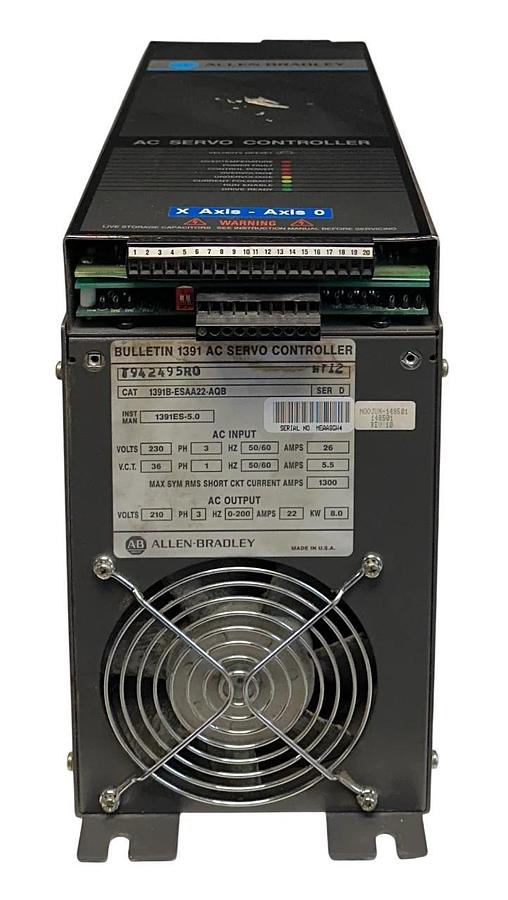 Used ALLEN BRADLEY 1391B-ESAA22-AQB /D BULLETIN 1391 AC SERVO CONTROLLER 8kW USNP