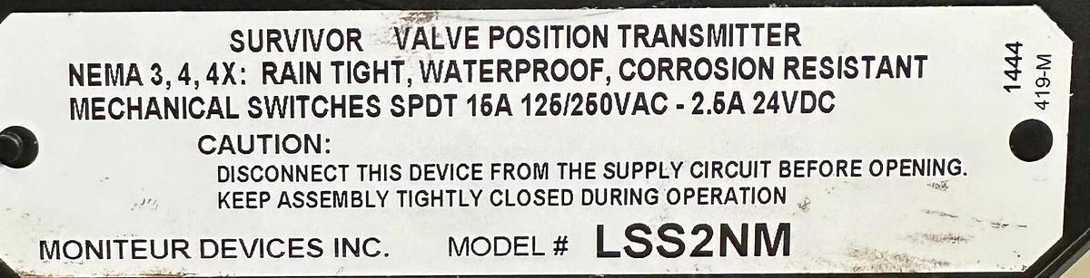 NEW HABONIM C25 SR-2C IMP / C25SR2CIMP COMPACT ACTUATOR W/ LSS2NM TRANSMITTER