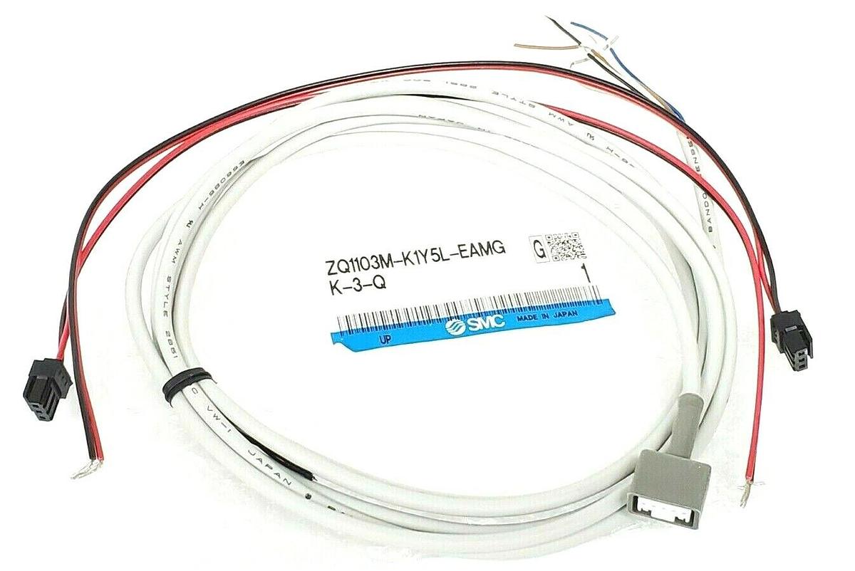 NEW SMC ZQ1103M-K1Y5L-EAMGK-3-Q VACUUM EJECTOR CABLES (CABLES ONLY) E66085-H