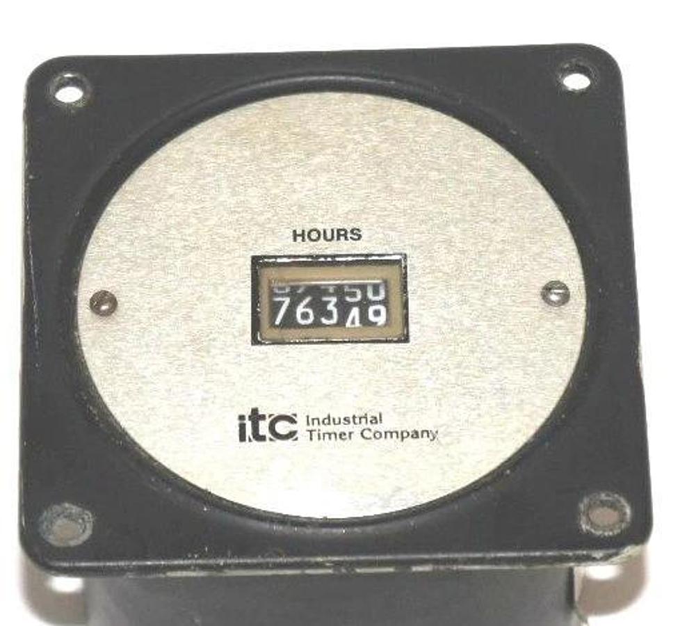 Used INDUSTRIAL TIMER COMPANY C-25A ELAPSED TIME INDICATOR 120 V, 60 HZ, C25A