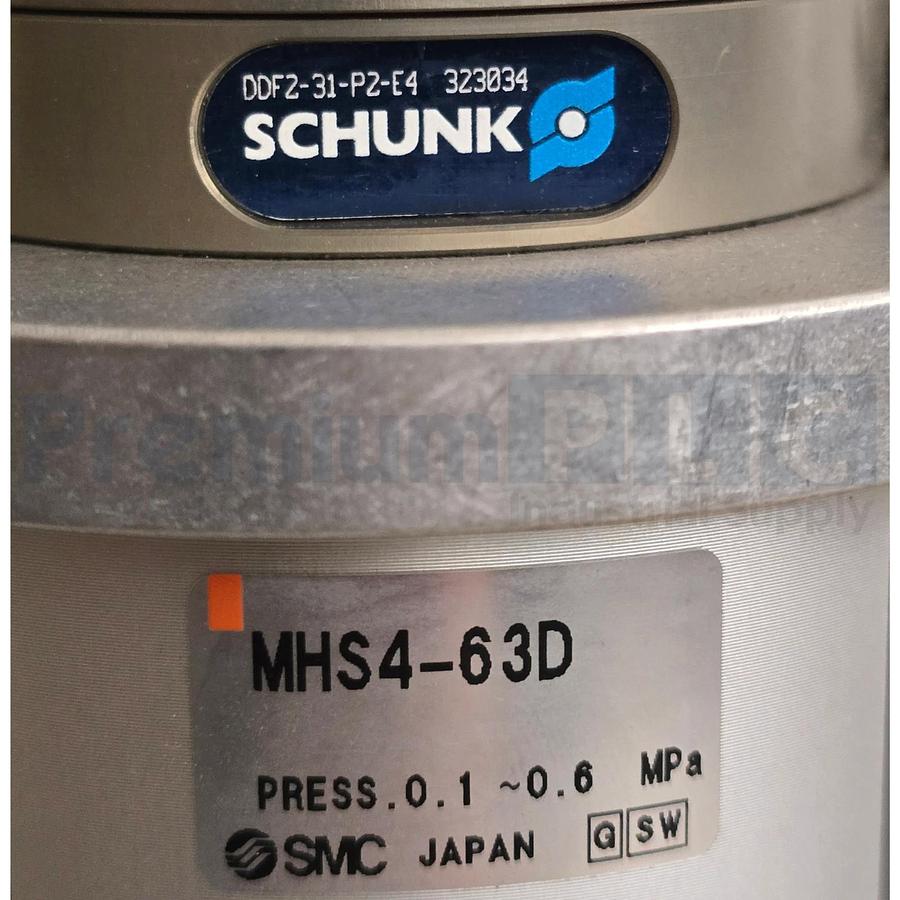 Used SCHUNK DDF 2-031-P2-E4 / DDF2-31-P2-E4 ROTARY FEED-THROUGH ID 323034 W/MHS4-63D
