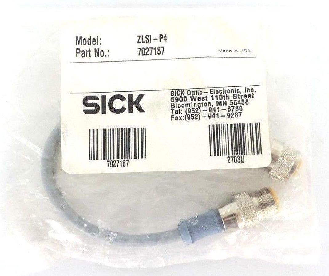 Used NEW SICK OPTIC MODEL ZLSI-P4 SENSOR CORD 7027187