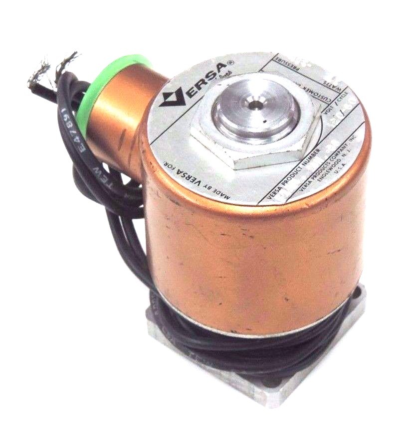 Used VERSA VALVE E2SM.2011.-80 CONTROL VALVE 17W, 120V, 300PSI, E2SM201180