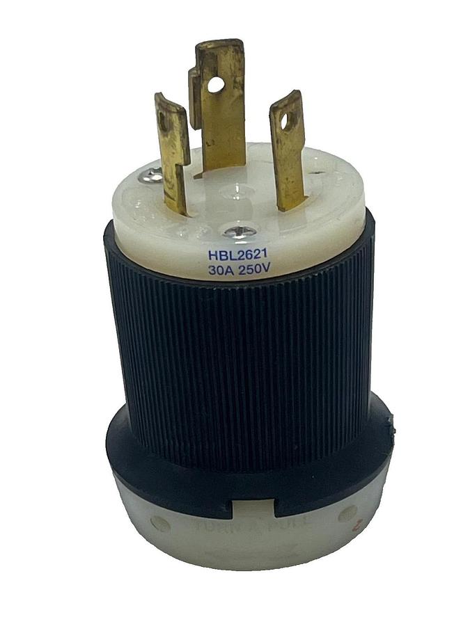 HUBBELL HBL2621 TWIST LOCK INDUSTRIAL PLUG 30A 250V, NSNP