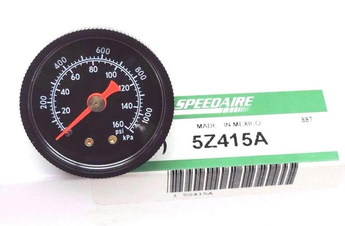 Used NIB SPEEDAIRE 5Z415A REGULATOR PMAX = 150PSI W/ GAGE