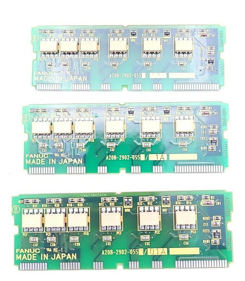 Used LOT OF 3 FANUC A20B-2902-0550/01A SERVO AMPLIFIER DAUGHTER BOARDS A20B-2902-0550