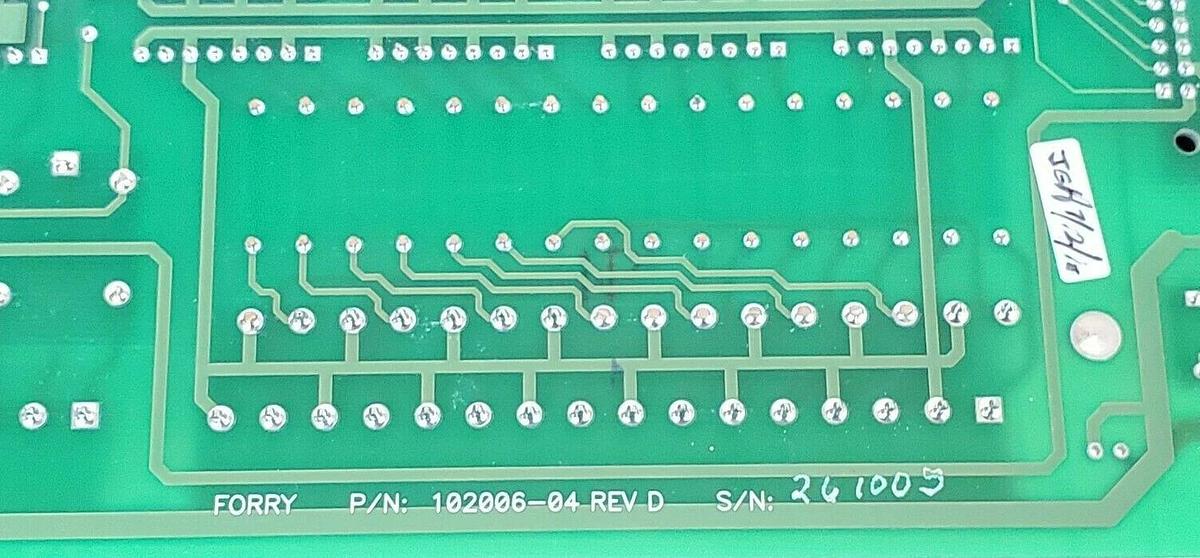 Used FORRY 102006-04 POWER SUPPLY BOARD 10200604 REV. D
