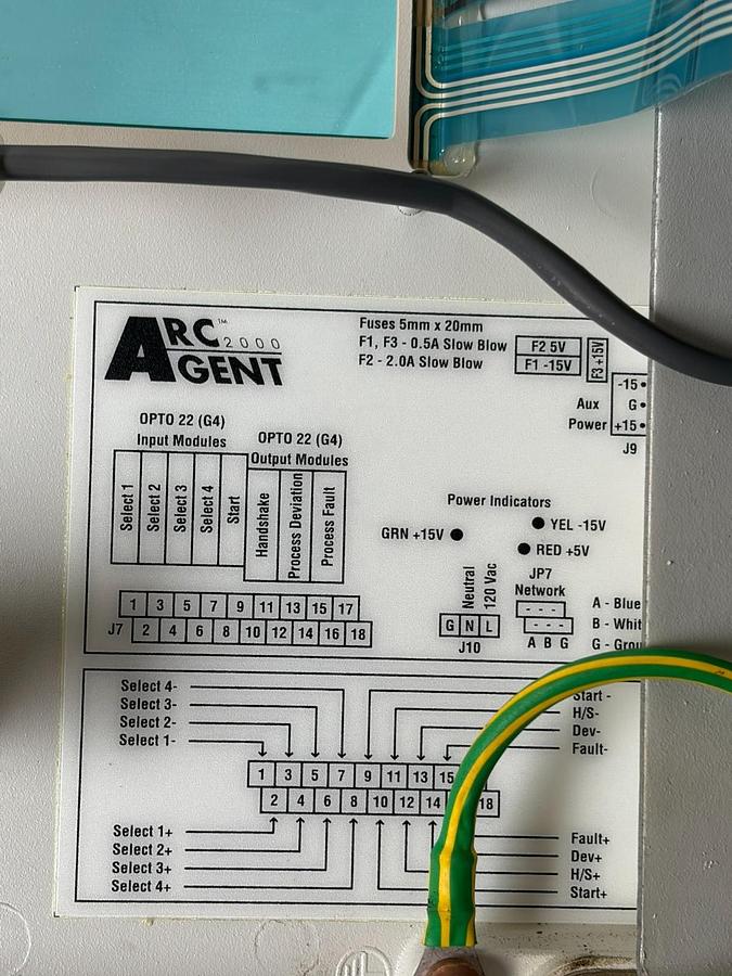 Used Impact Welding ARCAgent 2000 Weld Monitor 01-96003 115VAC As Is For Parts Only
