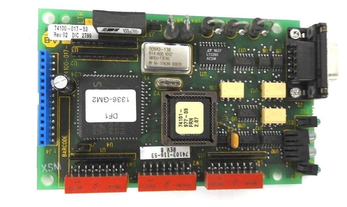 Used ALLEN BRADLEY 74100-017-53 PC BOARD W/LED INDICATORS REV: 02