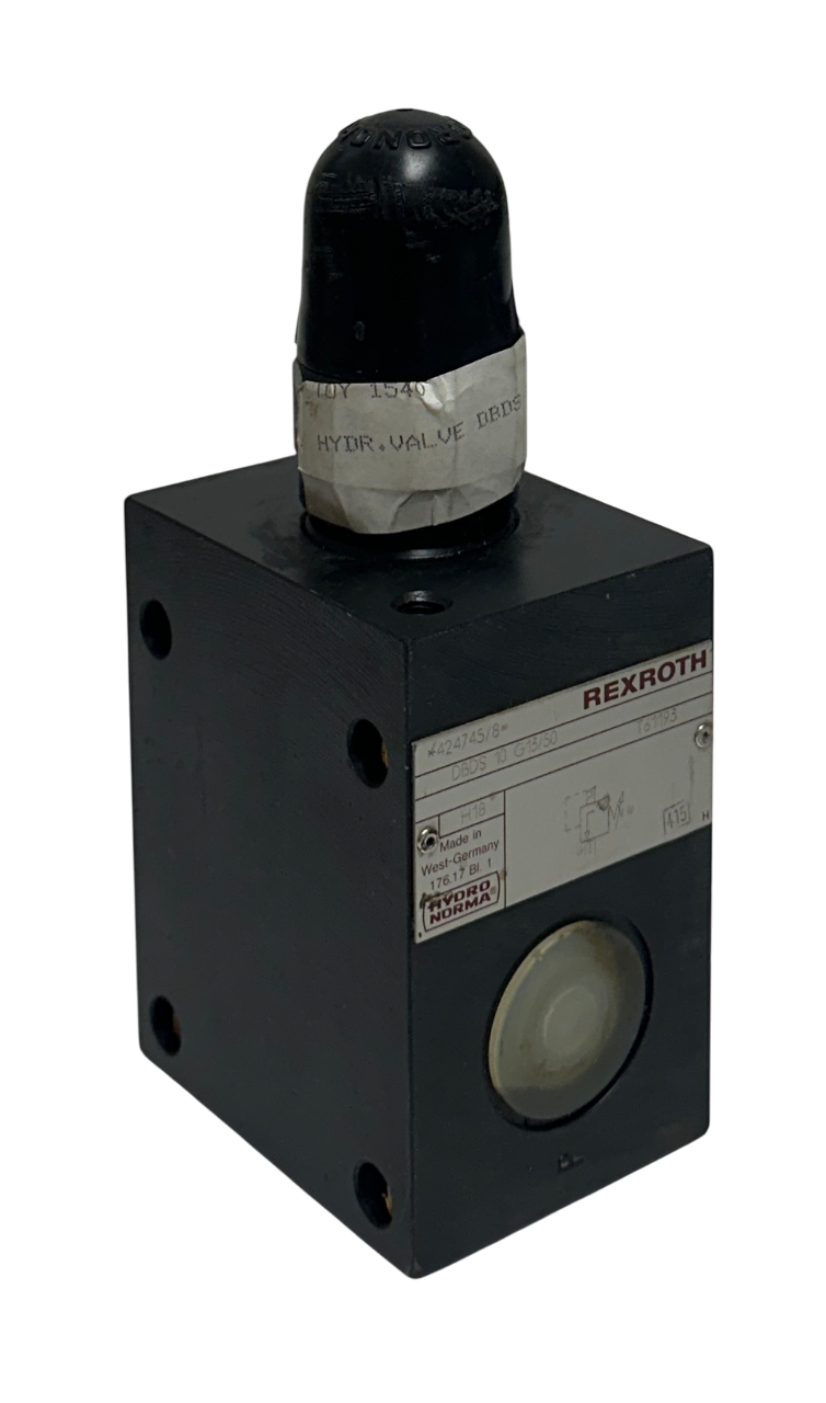 Used REXROTH DBDS 10 G13/50 / 424745/8 HYDRO NORMA HYDRAULIC RELIEF VALVE NSNP