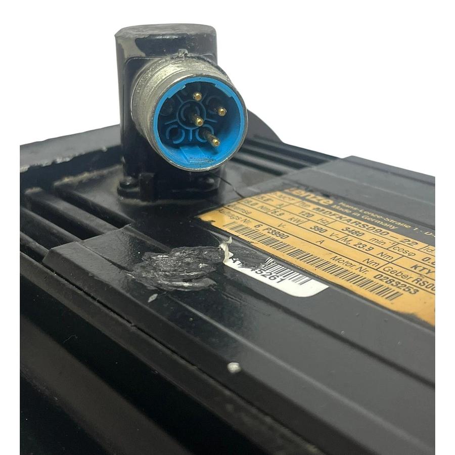 Used Lenze MDFKARS090-22 AC Servo Motor 6.9kW 390V with A2S 130 Cooling Blower Fan