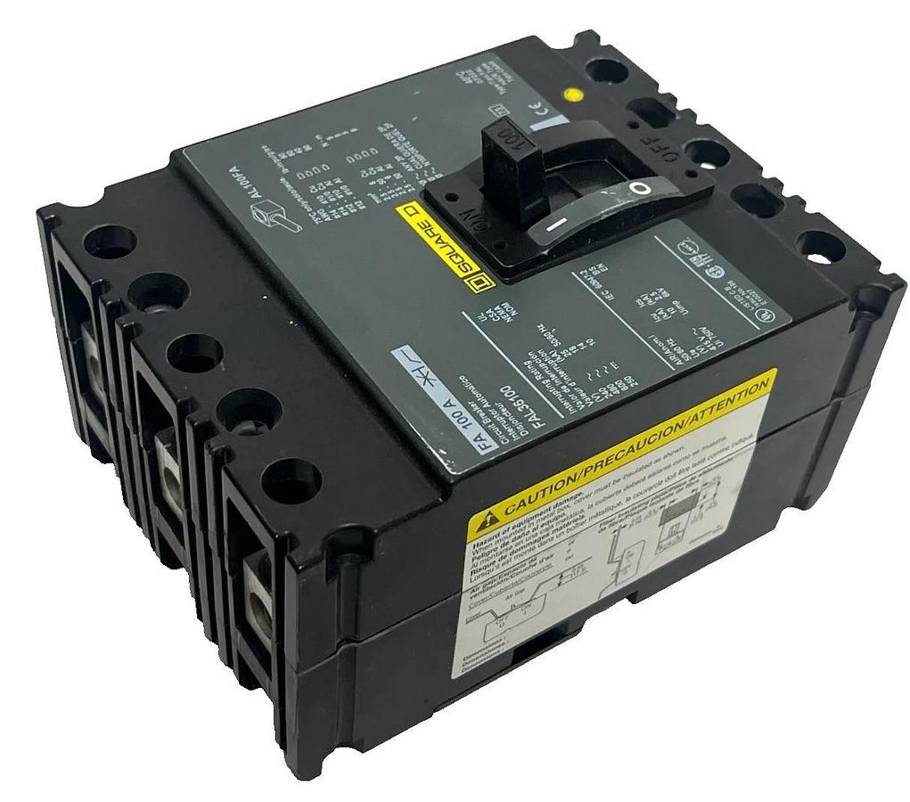 SQUARE D FAL26100 Circuit Breaker | 100A 2P 600V w/ Screws , NSMP
