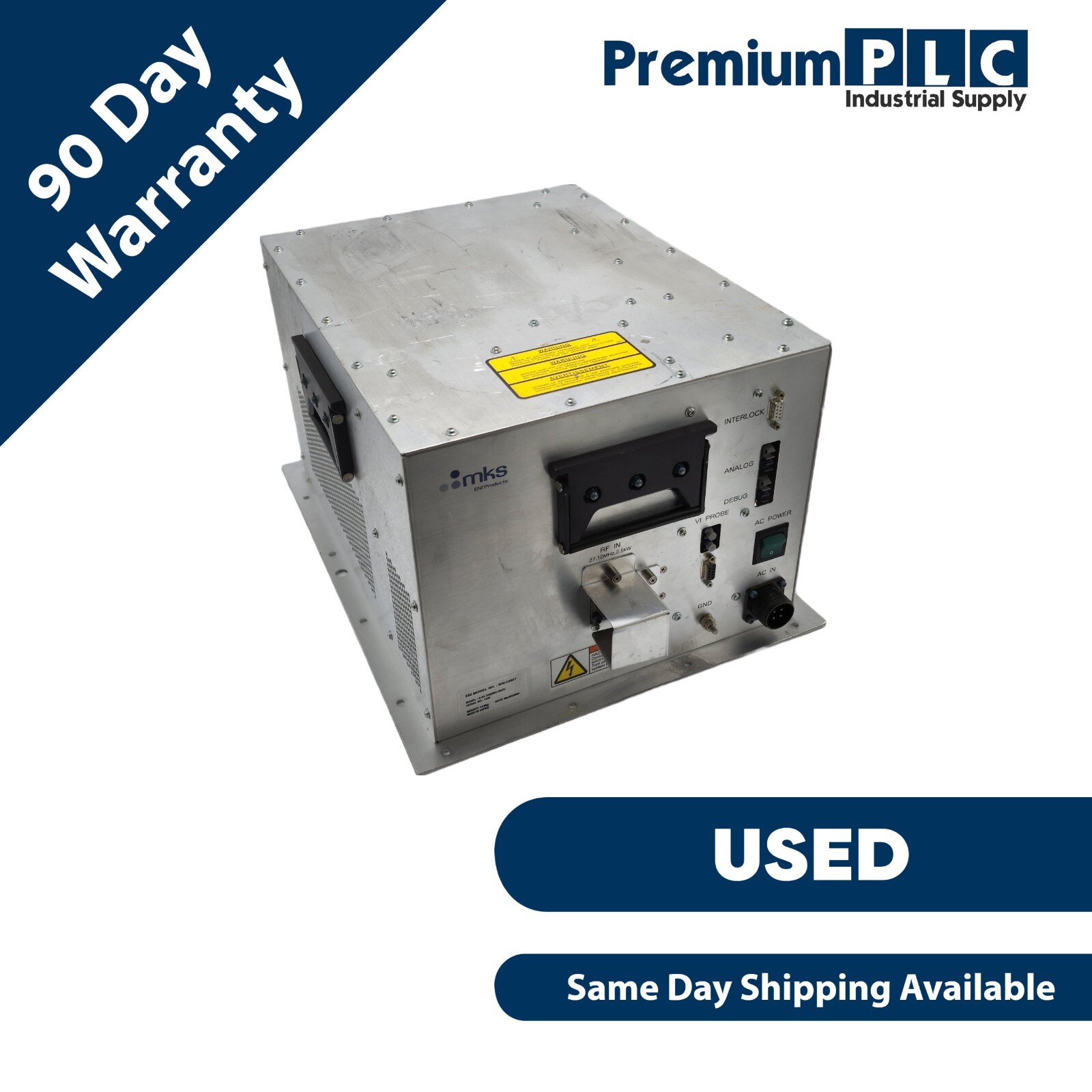 Used MKS ENI MODEL: S-03-199 (MWJ-2527) RF UNIT MWJ2527