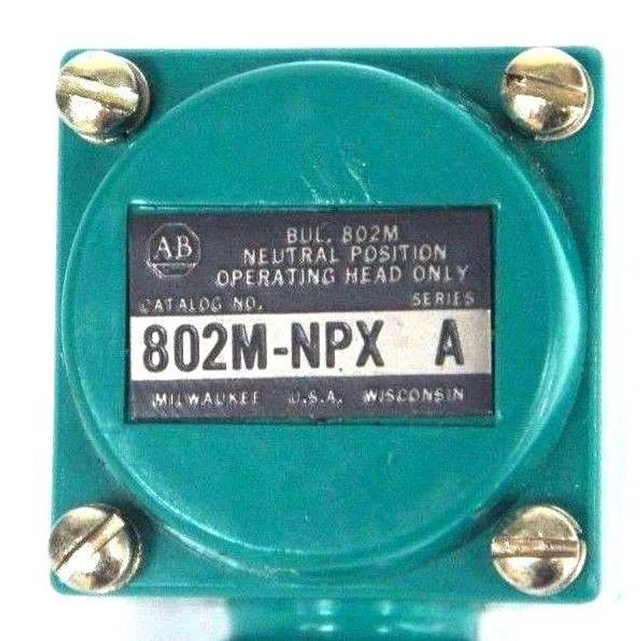 Used ALLEN BRADLEY 802M-NPX OPERATING HEAD SER A, 802MNPX