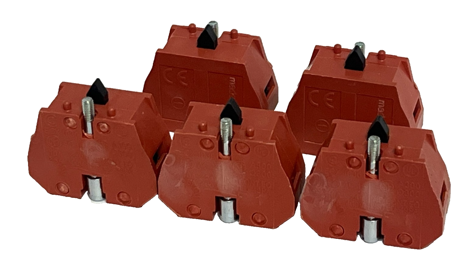 Used LOT OF 5 GE General Electric ECX1030 Contact Block 1 N.C. Normally Closed 22mm