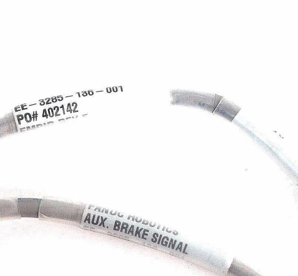 LOT OF 2 FANUC ROBOTICS EE-3285-136-001 AUX AXIS BRAKE SIGNAL CABLE EMPIR REV. E