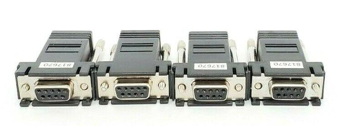Used LOT OF 4 NEW WEATHERFORD PC03-00282-00 DB9-F, RS-232 TO PPP CONNECTORS 817670